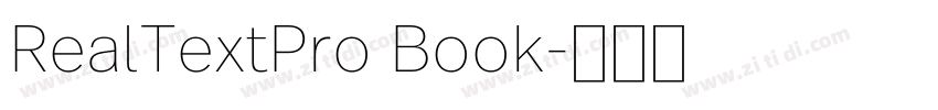 RealTextPro Book字体转换